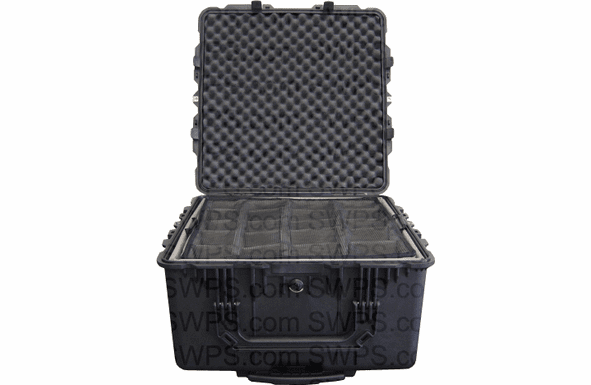 Pelican 1640 Case With Padded Dividers - BLACK 