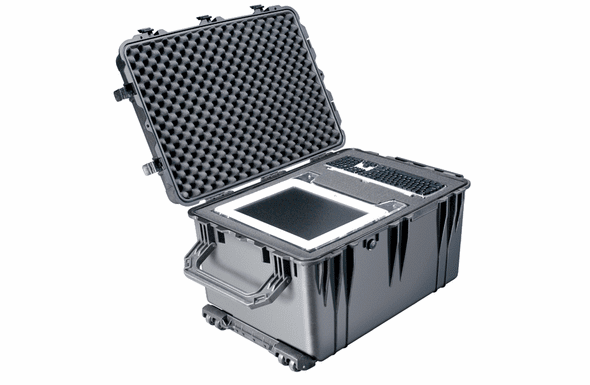 Pelican 1660 Case With Foam - BLACK