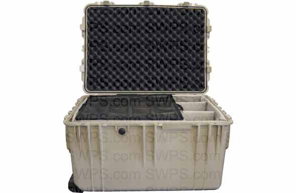 Pelican 1660 Case With Padded Dividers - TAN - 100 MOQ