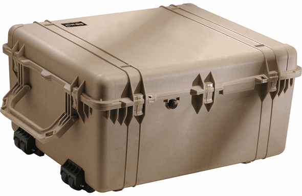 Pelican 1690 Case With Padded Dividers - TAN
