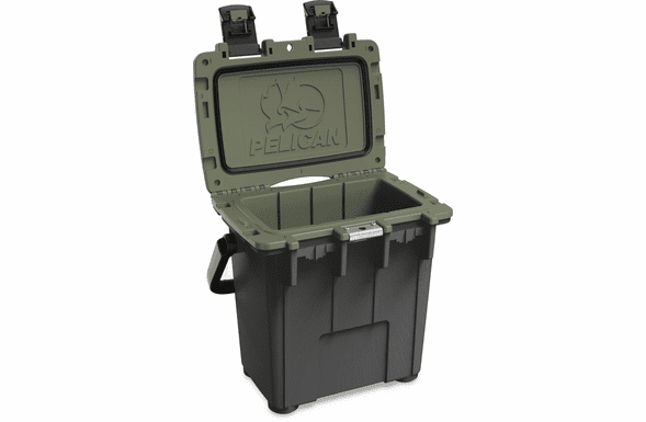 Pelican 20Q Personal Cooler - Gun Metal Gray / Green