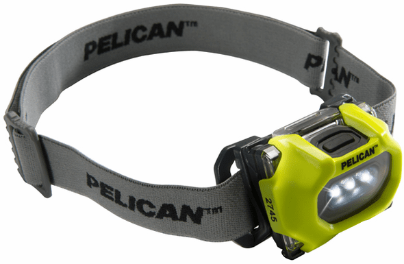 Pelican 2745 Safety Approved LED Headlight - 2745-YELLOW