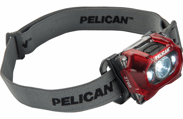 Pelican 2760 LED Headlight - Translucent Red