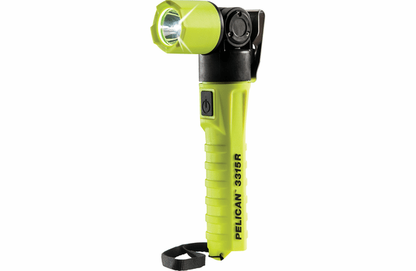 Pelican 3315R-RA Right Angle LED Flashlight - Yellow
