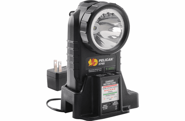 Pelican 3765 Rechargeable LED Right Angle Flashlight - BLACK
