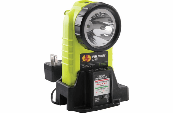 Pelican 3765 Rechargeable LED Right Angle Flashlight - YELLOW