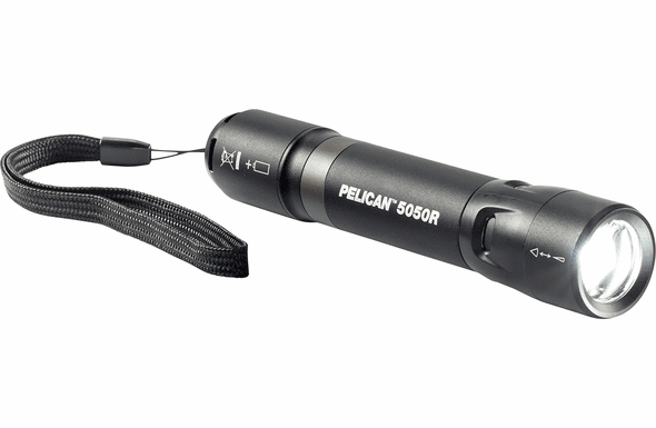 Pelican 5050R USB rechargeable LED Flashlight - Black