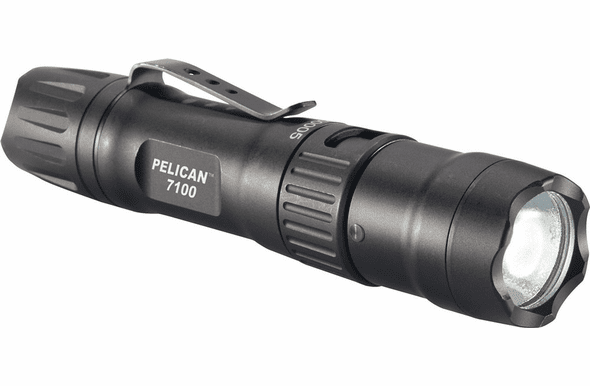 Pelican 7100 Rechargeable LED Flashlight - Black - 7100