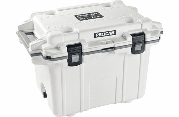Pelican Elite Cooler - 50 Quart - White/Gray - 50Q-WHTGRY