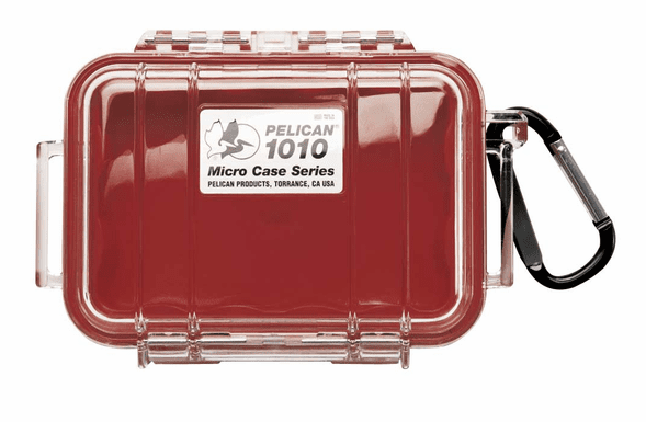 Pelican Micro Case # 1010 Clear / Red Liner