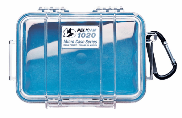 Pelican Micro Case # 1020 Clear / Blue Liner
