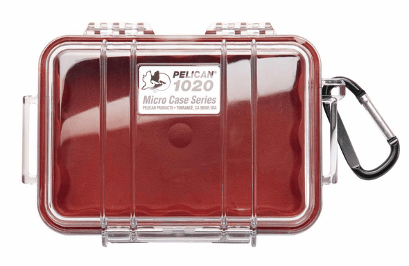 Pelican Micro Case # 1020 Clear / Red Liner