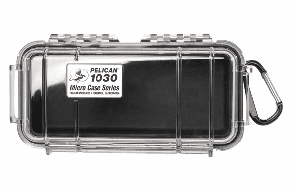 Pelican Micro Case # 1030 Clear / BLACK Liner