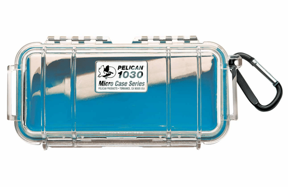 Pelican Micro Case # 1030 Clear / Blue Liner
