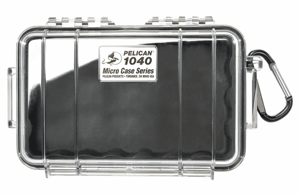 Pelican Micro Case # 1040 Clear / BLACK Liner