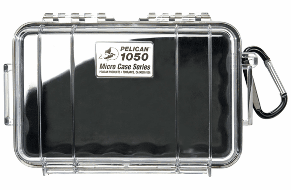 Pelican Micro Case # 1050 Clear / BLACK Liner