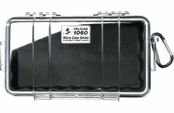 Pelican Micro Case # 1060 Clear / BLACK Liner