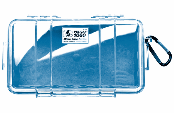 Pelican Micro Case # 1060 Clear / Blue Liner