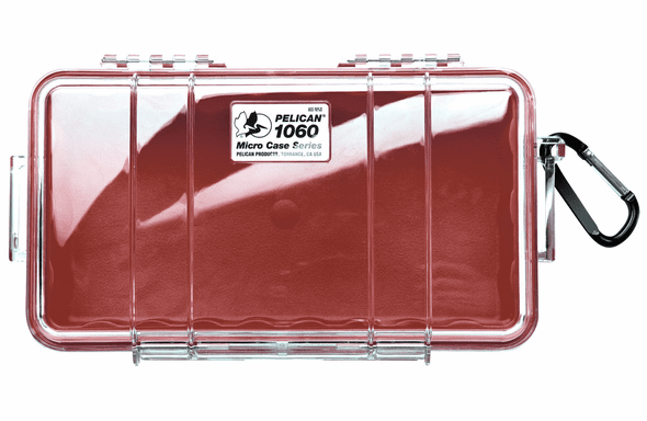 Pelican Micro Case # 1060 Clear / Red Liner
