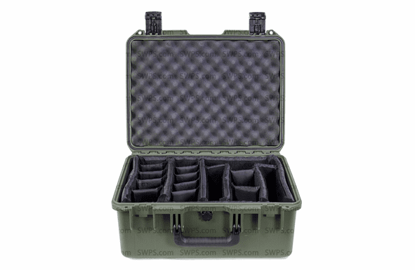 Pelican Storm Case IM2450 With Padded Dividers GREEN 