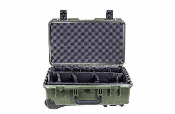Pelican Storm Case IM2500  With Padded Dividers GREEN 