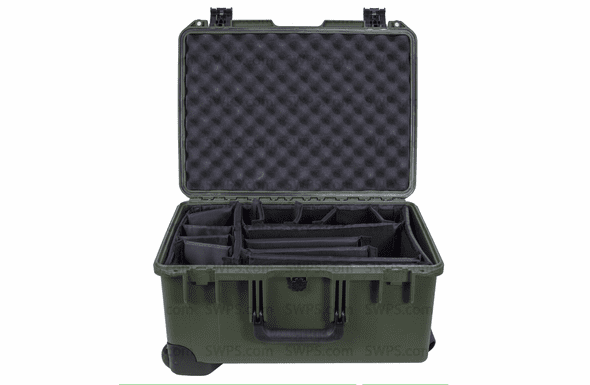 Pelican Storm Case IM2620 With Padded Dividers GREEN - 300 MOQ