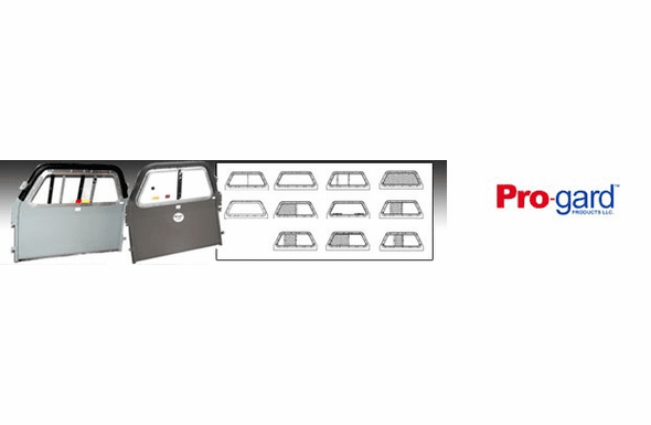 Progard 04-11 Crown Vic Polycarbonate Center Slider Window with Expanded Metal Insert