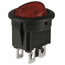 Round Rocker Switch - Lighted - 10amp - 540-RRA