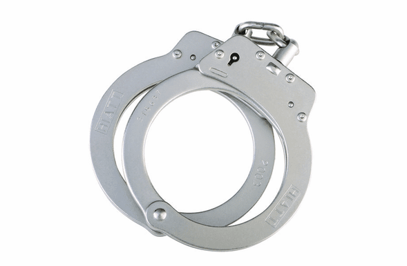 Safariland Hiatt Big Guys Chain Style Handcuff Nickel Finish 2003H