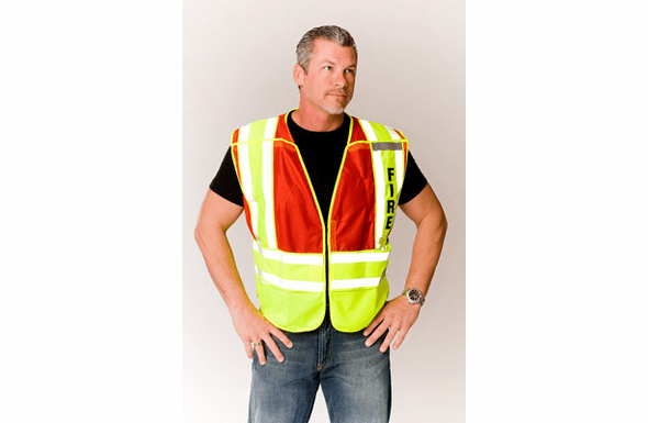 Safety Gear ANSI 207-2006 Public Safety Vest (FIRE) - 302-PSV-RED - M-XL