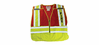 Safety Gear ANSI 207-2006 Public Safety Vest (FIRE) - 302-PSV-RED - M-XL