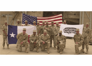 San Antonio Spurs Support from our Friends & Family in the US Military