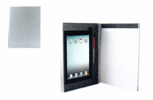 Saunders Padfolio Clipboard for iPad 2 or 3 - Aluminum - Silver - 64557