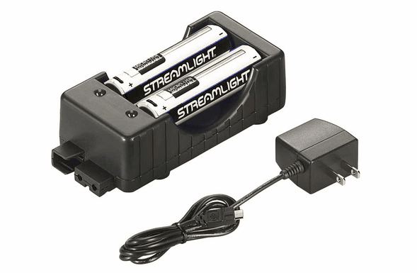 Streamlight 18650 Charger Kit - 120V AC (includes two 18650 batteries)