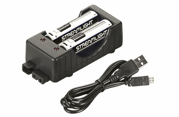 Streamlight 18650 Charger Kit - USB (includes two 18650 batteries) 22010