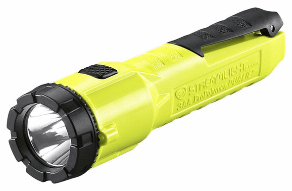 Streamlight 3AA ProPolymer Dualie C4 LED HAZ-LO Flashlight - Yellow - 68750