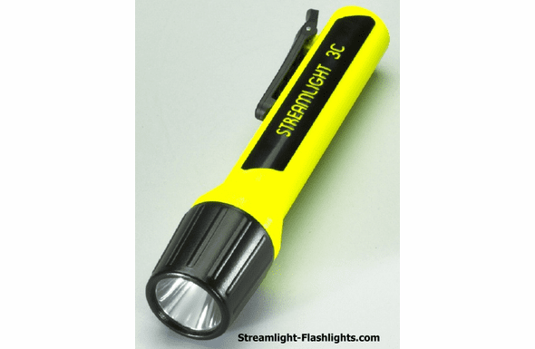 Streamlight 3C Propolymer LED Yellow Flashlight With White LED's-Discontinued