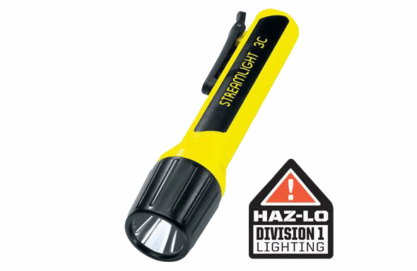 Streamlight 3C Propolymer Luxeon Div 1 White LED Flashlight - Yellow - 33602