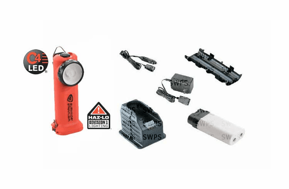 Streamlight Survivor LED Orange - AC/DC - 1 Steady Charger - 90503