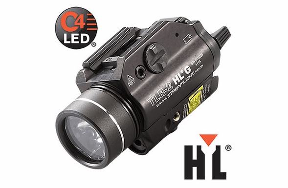 Streamlight TLR-2 HL G Gun Mounted Flashlight - White C4 LED / Green Laser - 69265