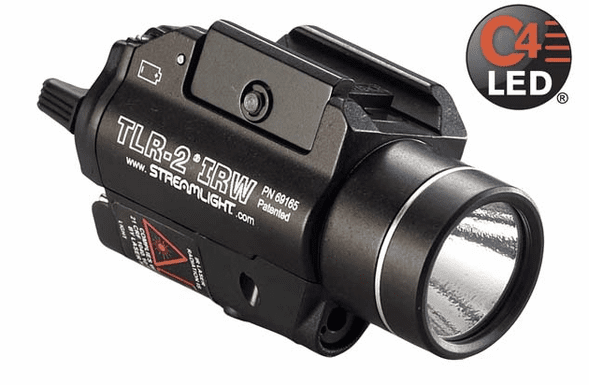 Streamlight TLR-2 IRW High Lumen C4 LED Tactical Gun-Mounted Flashlight with Infrared Laser - 69165