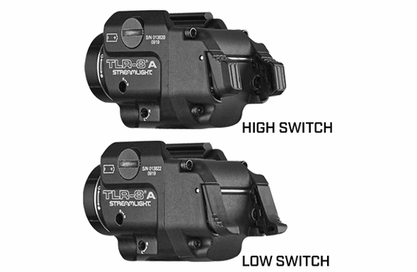 Streamlight TLR-8A FLEX with High Switch on light, Low Switch included 69414