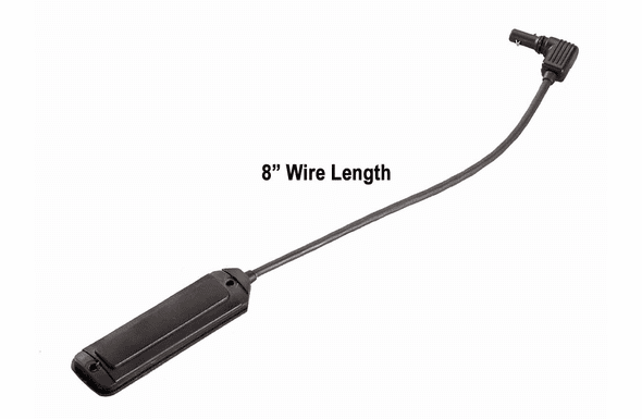 Streamlight TLR1/TLR2 Series 8" Long Gun Remote Pressure Switch Plug - Straight - 69135