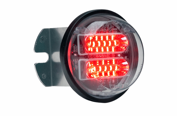 Whelen 2010 Dodge Charger Fog Light Mount Clear Lens - Red LED - FEDC06RR