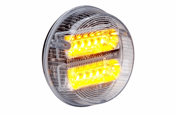 Whelen 3.5" LINZ6 Fog Light Extended Clear Lens - Amber LED - PAR28A