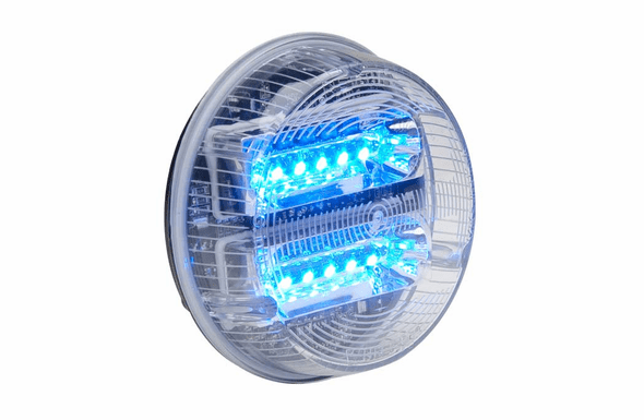 Whelen 3.5" LINZ6 Fog Light Extended Clear Lens - Blue LED - PAR28B