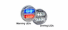 Whelen 3.5" LINZ6 Fog Light Extended Clear Lens - Interleaved Red/Blue White LED - PAR28DJ