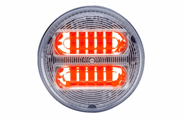 Whelen 3.5" LINZ6 Fog Light Extended Clear Lens - Red LED - PAR28R