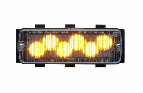 Whelen 500 Series TIR6 Amber Super-LED - Clear Lens - 50A03ZCR