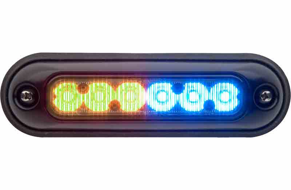 Whelen ION Surface Mount Super-LED Lighthead - AMBER/BLUE - IONSMM